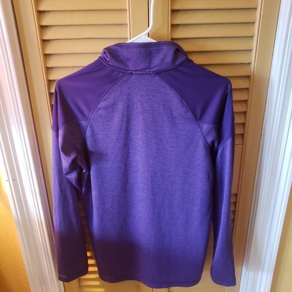 LSU Tigers Champion Elite 1/4 Zip Dry Fit Pullover Long Sleeve Shirt Women’s S - Picture 3 of 5
